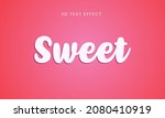 editable 3d text effects... | Shutterstock .eps vector #2080410919