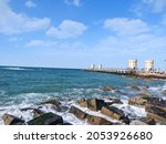 Mediterranean Sea Alexandria in Egypt 