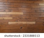 Small photo of Wood motif with natural brown color arranged crosswise with rectangular modules