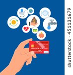 credit card payments concept... | Shutterstock .eps vector #451131679