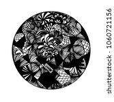 zentangle inspired handdrawn... | Shutterstock .eps vector #1060721156