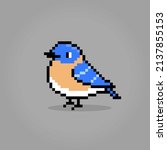 8 Bit Pixel The Bird. Animals...