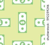 dollar banknote seamless... | Shutterstock .eps vector #592259246