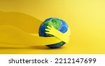 Small photo of World Earth Day Concept. Green Energy, ESG, Renewable and Sustainable Resources. Environmental Care. Paper Cut as Hands Embracing Green Globe. Hug and Cherish the World