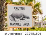 Manatee Caution Sign