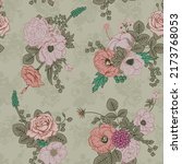 All Over Floral Pattern For...