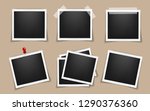 pack of square realistic frame... | Shutterstock .eps vector #1290376360