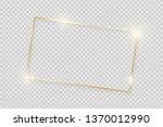 gold shiny glowing vintage... | Shutterstock .eps vector #1370012990