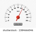 realistic speedometer isolated...