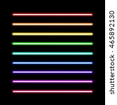 neon tube light pack isolated... | Shutterstock .eps vector #465892130