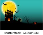 castle of the dark for... | Shutterstock .eps vector #688004833