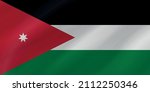 vector flag of jordan  asia ... | Shutterstock .eps vector #2112250346