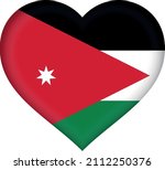 vector flag of jordan  asia ... | Shutterstock .eps vector #2112250376