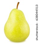 Ripe yellow pear isolated
