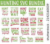 hunting svg bundle.hunting t... | Shutterstock .eps vector #2142160039