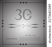 30 anniversary celebration 3d... | Shutterstock .eps vector #2173682389