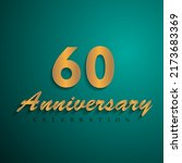 60 anniversary celebration 3d... | Shutterstock .eps vector #2173683369
