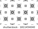 ornament with elements of black ... | Shutterstock . vector #1811454040