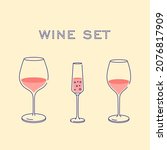 Wine Set. Illustration Isolated....