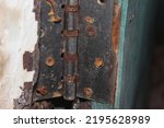 Old Door Hinge Broken Rusty
