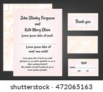 mint and pink wedding... | Shutterstock .eps vector #472065163