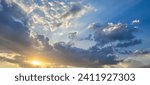Small photo of "Clear and serene sky, soft clouds painting a celestial picture. The tranquil beauty of the atmosphere to enhance your projects. Purchase this celestial image to inspire and captivate."