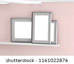 poster frame mockup in a square ... | Shutterstock . vector #1161022876