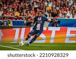 Small photo of Lisbon, Portugal - 10 05 2022: UCL Game between SL Benfica and Paris Saint-Germain F.C; Neymar Jr. during game