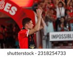 Small photo of Lisbon, Portugal - 05 27 2023: Liga Bwin game between SL Benfica and CD Santa Clara and celebrations after winning championship; Julian Draxler celebrates after winning 38th Championship