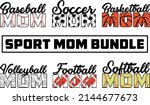 sport mama bundle   sport mom... | Shutterstock .eps vector #2144677673