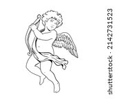 illustration angel cupid man...