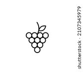 grape fruit icon vector... | Shutterstock .eps vector #2107345979
