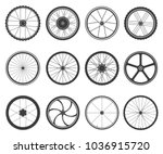 Bicycle Wheels Set. Circular...