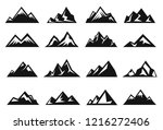 mountain large natural rock... | Shutterstock .eps vector #1216272406