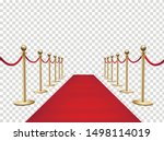 red carpet and golden barriers... | Shutterstock .eps vector #1498114019