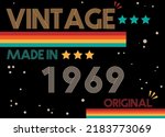 Vintage Made In 1969 Original...