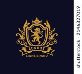 heraldry lion luxury design... | Shutterstock .eps vector #2146327019