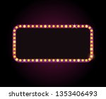 brightly theater glowing retro... | Shutterstock .eps vector #1353406493