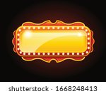 golden casino banner sign copy... | Shutterstock .eps vector #1668248413