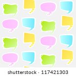 seamless pattern with speech... | Shutterstock .eps vector #117421303