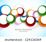 abstract background with circles | Shutterstock .eps vector #124126369