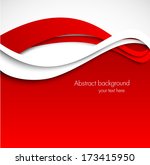Abstract Wavy Red Background