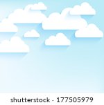 blue sky with clouds | Shutterstock .eps vector #177505979