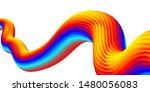 gradient colorful 3d fluid... | Shutterstock .eps vector #1480056083