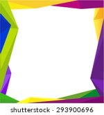 Colorful Frame Blank Background ...