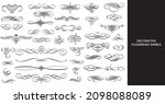 ornamental design lace borders... | Shutterstock .eps vector #2098088089