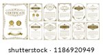 set of decorative vintage... | Shutterstock .eps vector #1186920949