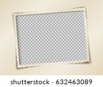 retro photo frame vector design ... | Shutterstock .eps vector #632463089