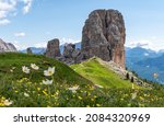 Cinque Torri rocks in Dolomites