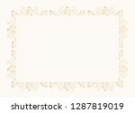 elegant rectangular frame with... | Shutterstock .eps vector #1287819019